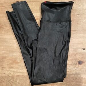Spanx Women’s leggings Matte High Rise Pleather monochrome capsule Casual M